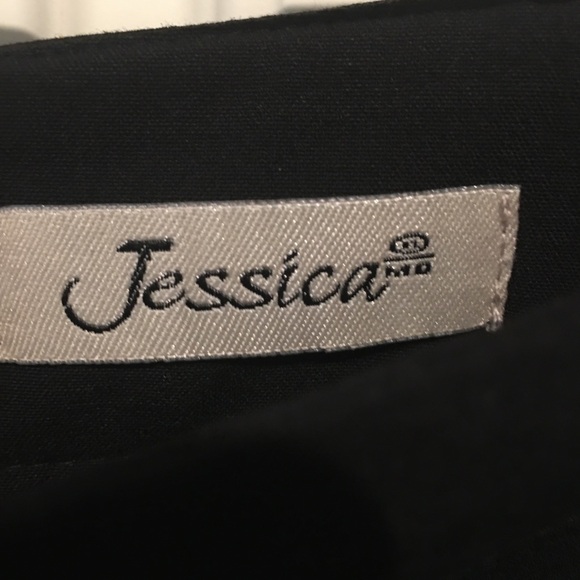 NWOT Jessica Flattering A-line Tulip Twirling Hem Black Skirt Sz.6 - Picture 3 of 4